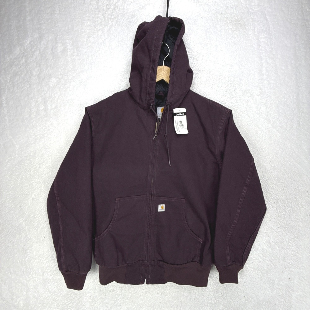 Carhartt Active Jacket Nylon Quilt Lined‎ Womens XS 100057 643 Deep Wine NWT